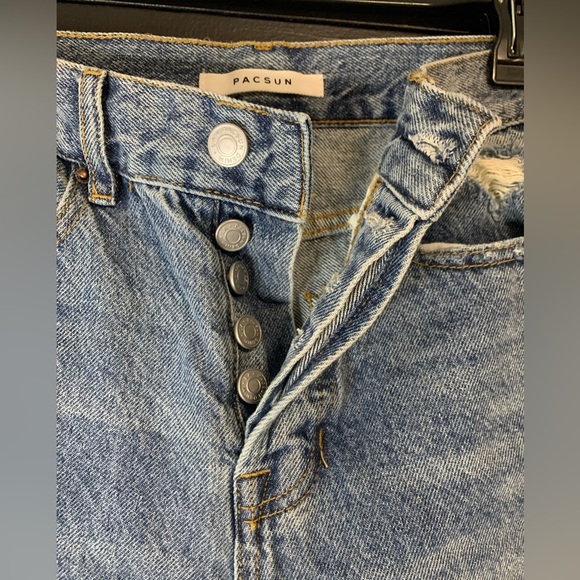 PacSun Women’s Distressed Jeans. Button fly. Size 23. EUC - Picture 3 of 7